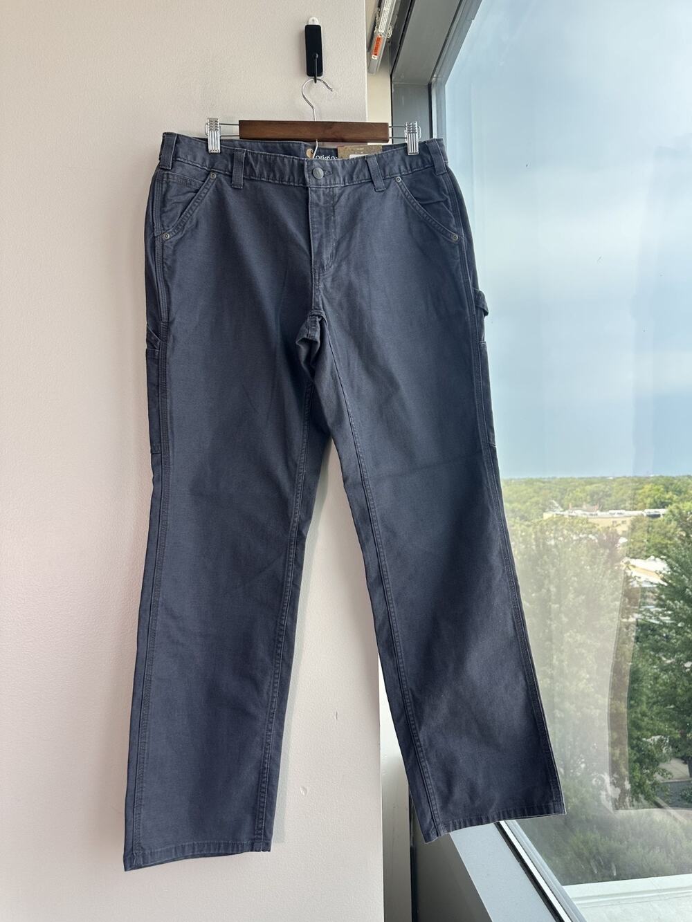 Carhartt Women's Original Fit Grey Rugged Workwear Crawford Pant Sz 12 NWT